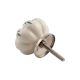 Cream Green Leaf Ceramic Melon Knob